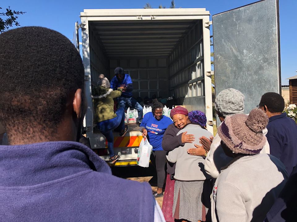 Residents enjoying activities at Mohlakeng Old Age Home
